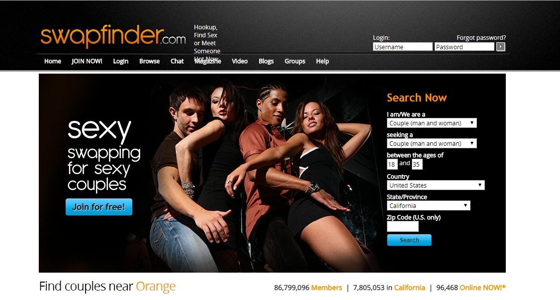 SwapFinder, a heaven of finding polyamorous singles and couples